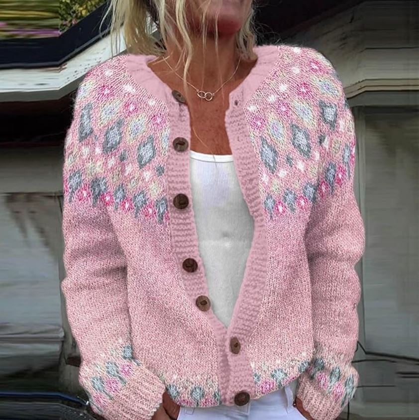 Anna & Rose | Samantha | Stylish Pink Cardigan