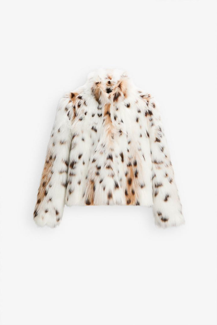 Analira™ - Leopard Statement Faux Fur Jacket
