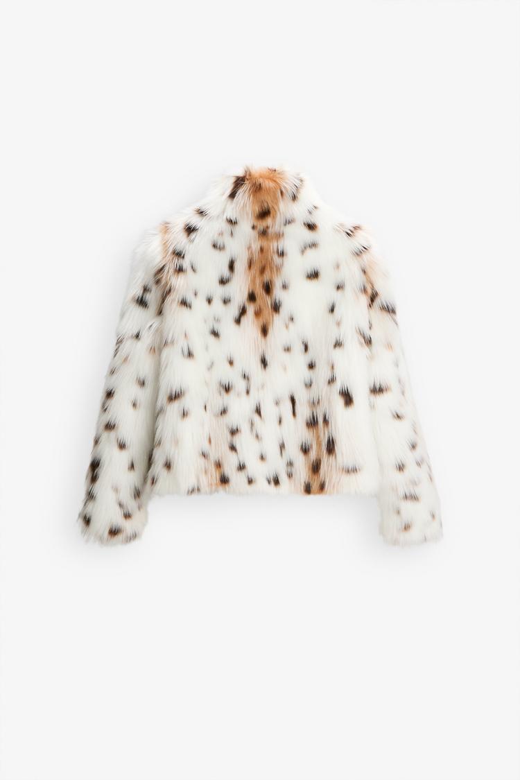 Analira™ - Leopard Statement Faux Fur Jacket