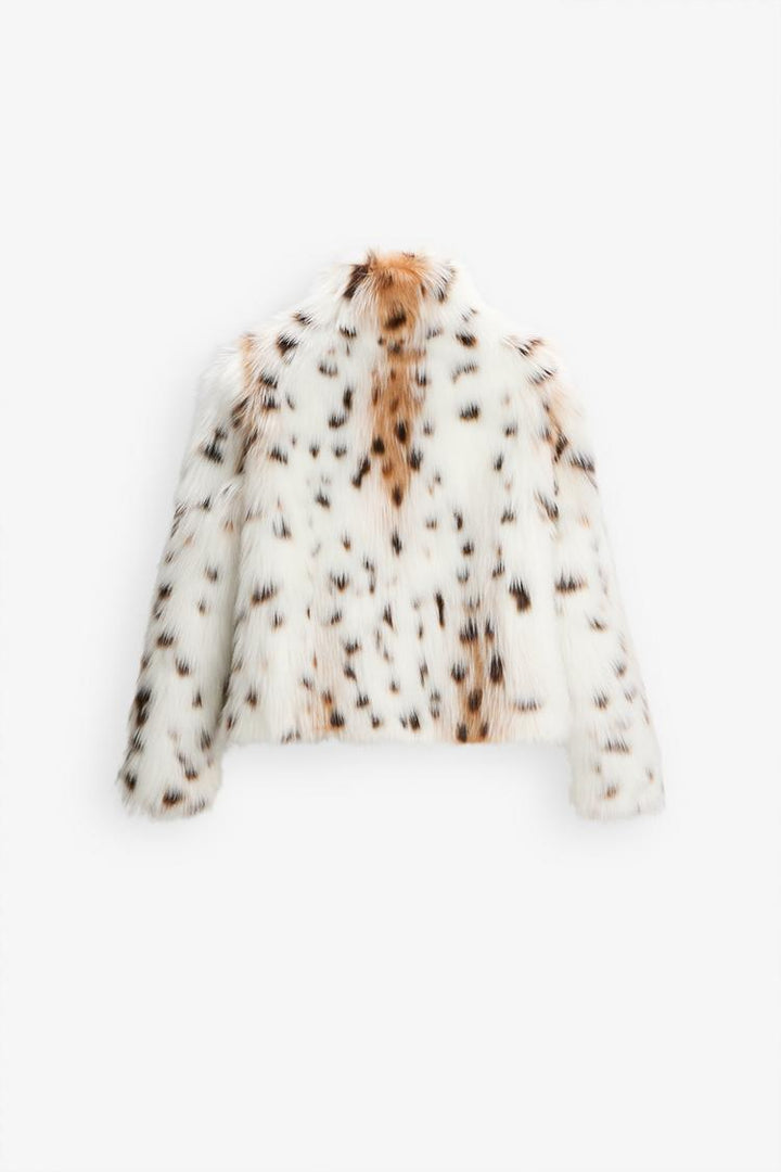 Analira™ - Leopard Statement Faux Fur Jacket