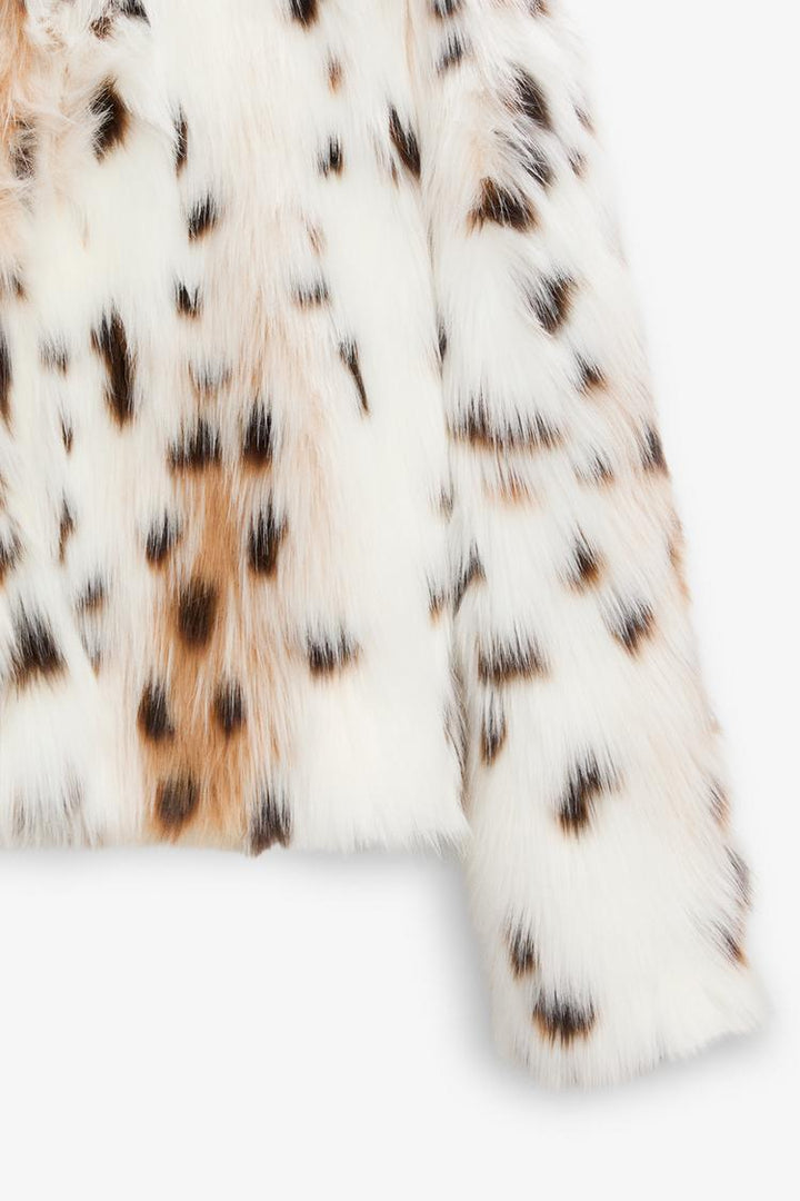 Analira™ - Leopard Statement Faux Fur Jacket