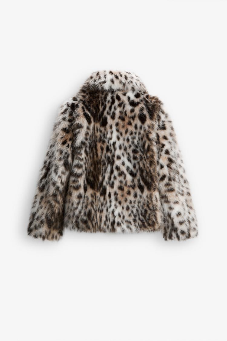 Analira™ - Leopard Statement Faux Fur Jacket