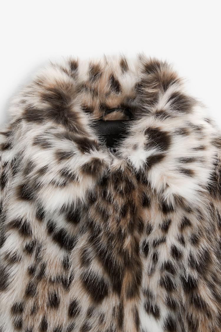 Analira™ - Leopard Statement Faux Fur Jacket