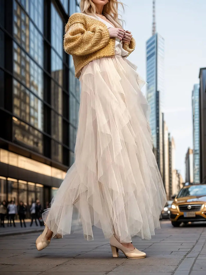 Elara™ - Stylish Mesh Layered Tutu Skirt