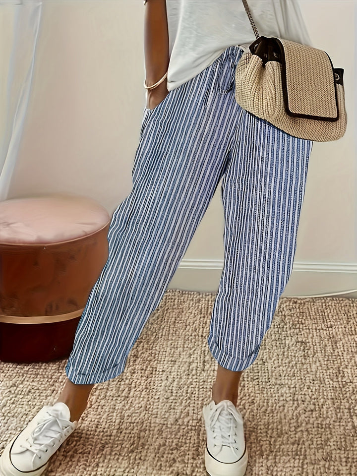 Valentina™ - Striped Wide-Leg Pants