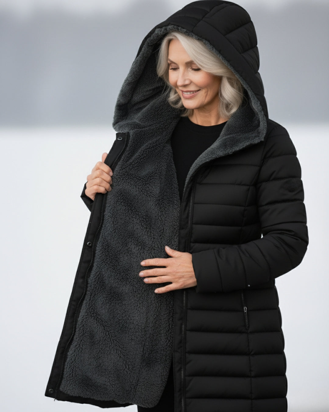 Clerelle – Fleece Lined Puffer Coat