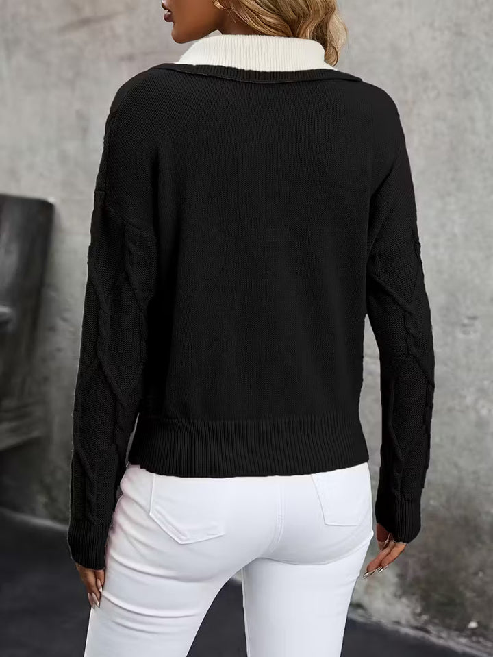 Anna & Rose | Marcelline™ | Elegant Collared Sweater