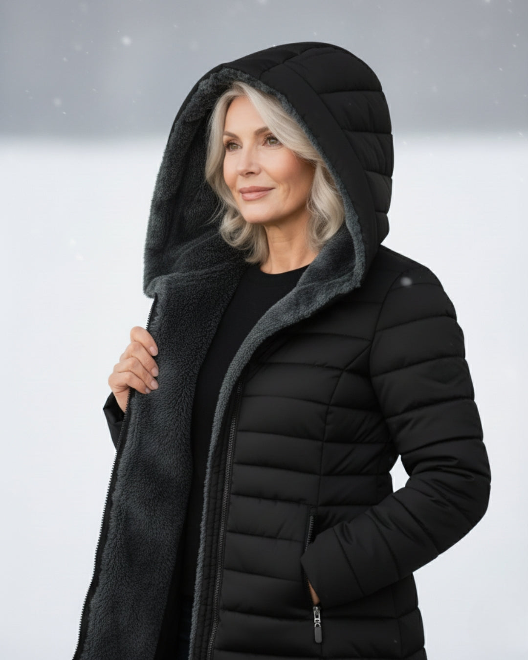 Clerelle – Fleece Lined Puffer Coat