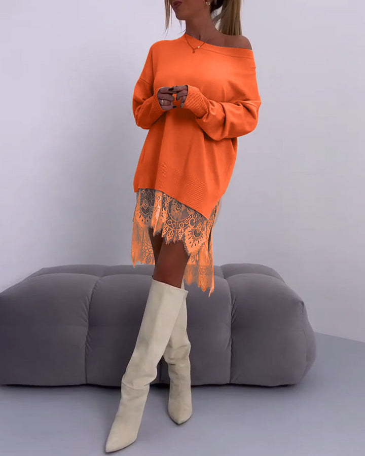 Angelira™ - Off-Shoulder Knit Dress