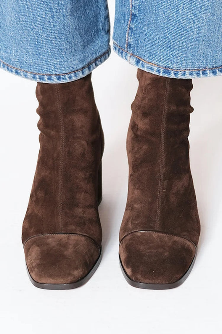 Anna & Rose | SQUARE TOE HEELED BOOTS