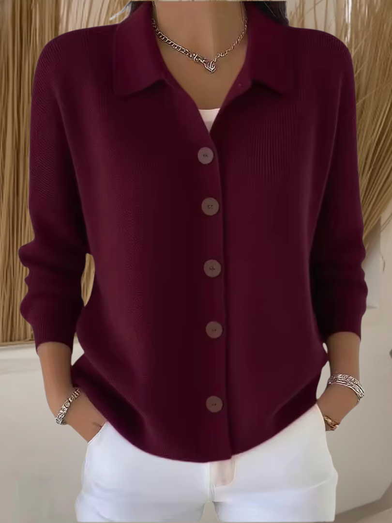 Hanora – Cozy Button Knit Sweater