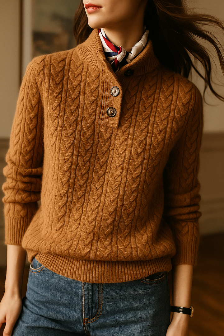 Arvella - Button Front Sweater