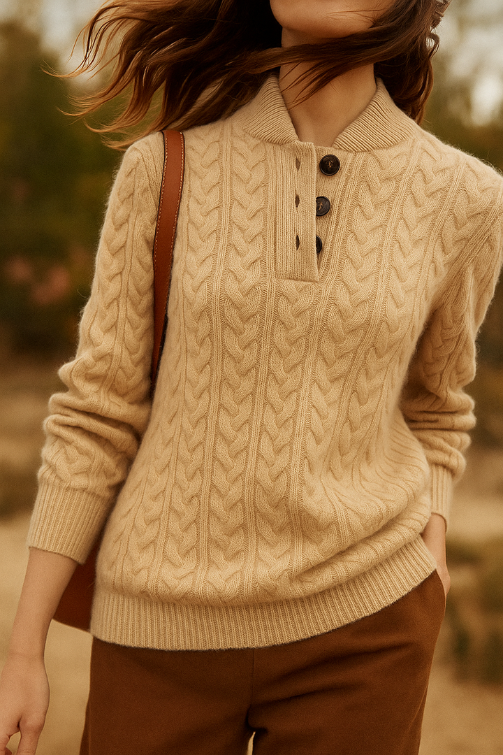 Arvella - Button Front Sweater