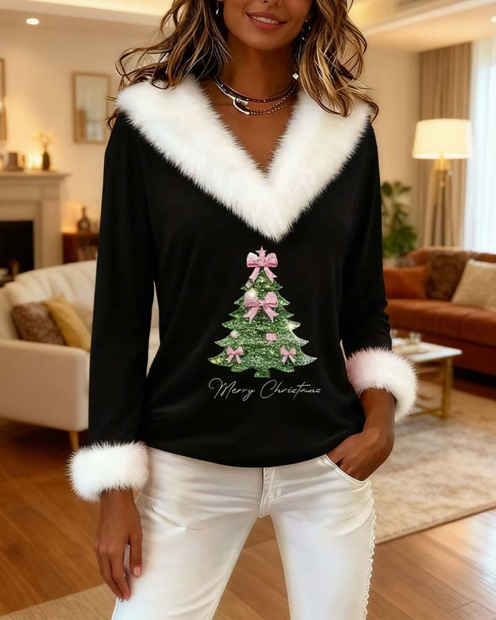 Anna & Rose | Elowynne™ | Festive Faux Fur Holiday Top