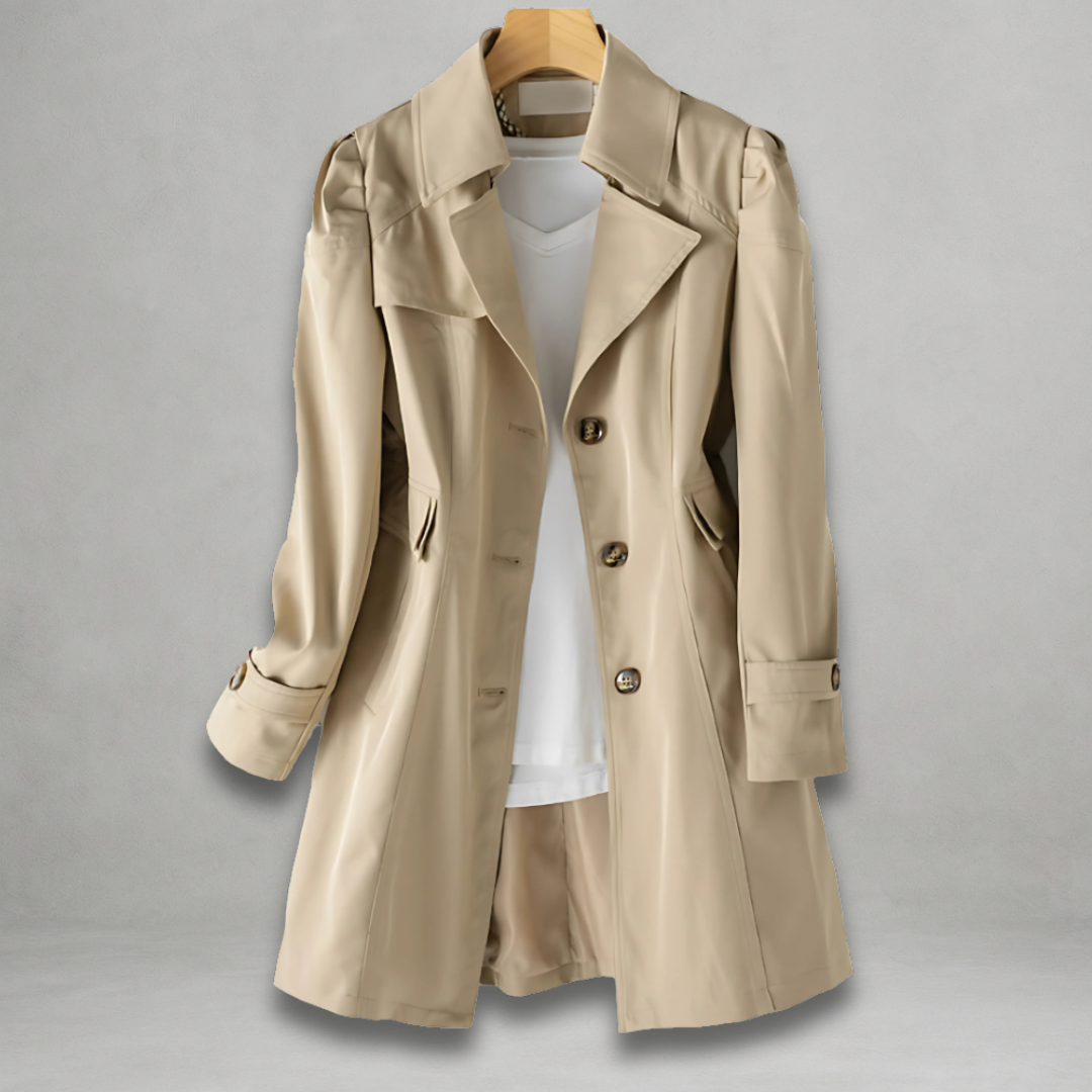 Jamira – Elegant Autumn Trench Coat