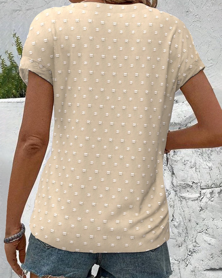 Selvara - Button Down V-Neck Shirt