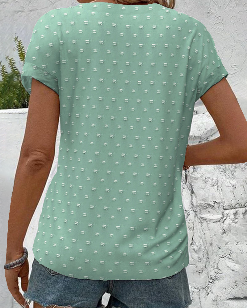 Selvara - Button Down V-Neck Shirt