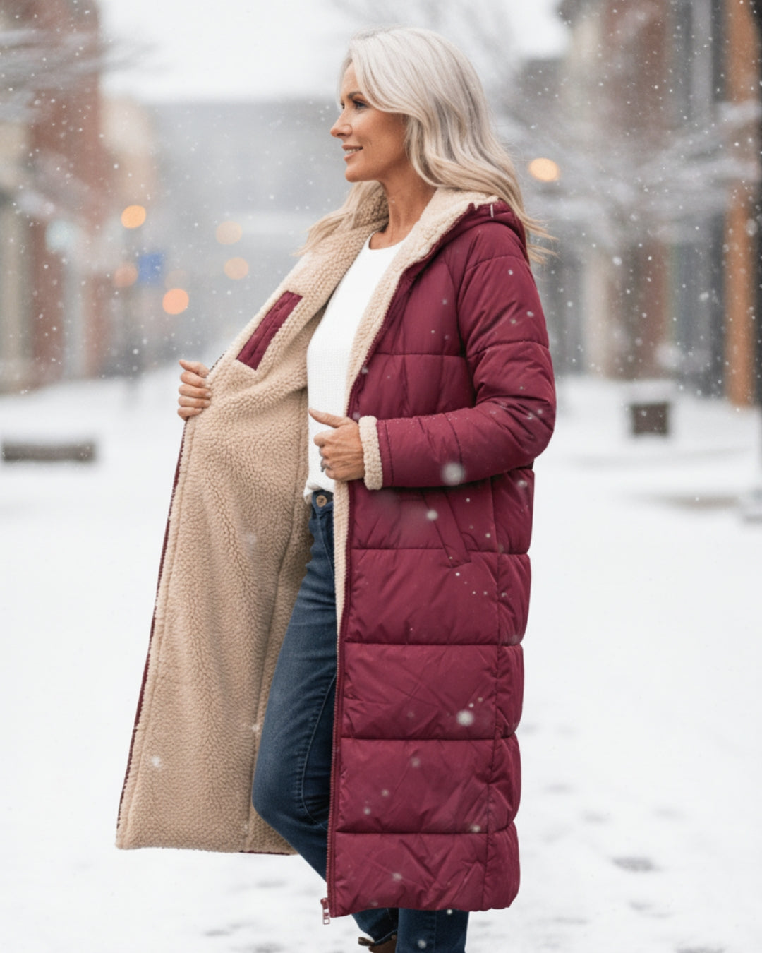 Anna & Rose | Noelle | Cozy Sherpa Winter Coat