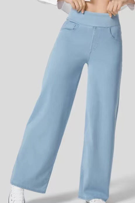 Kirelle™ - Wide-Leg High-Waist Denim Pants