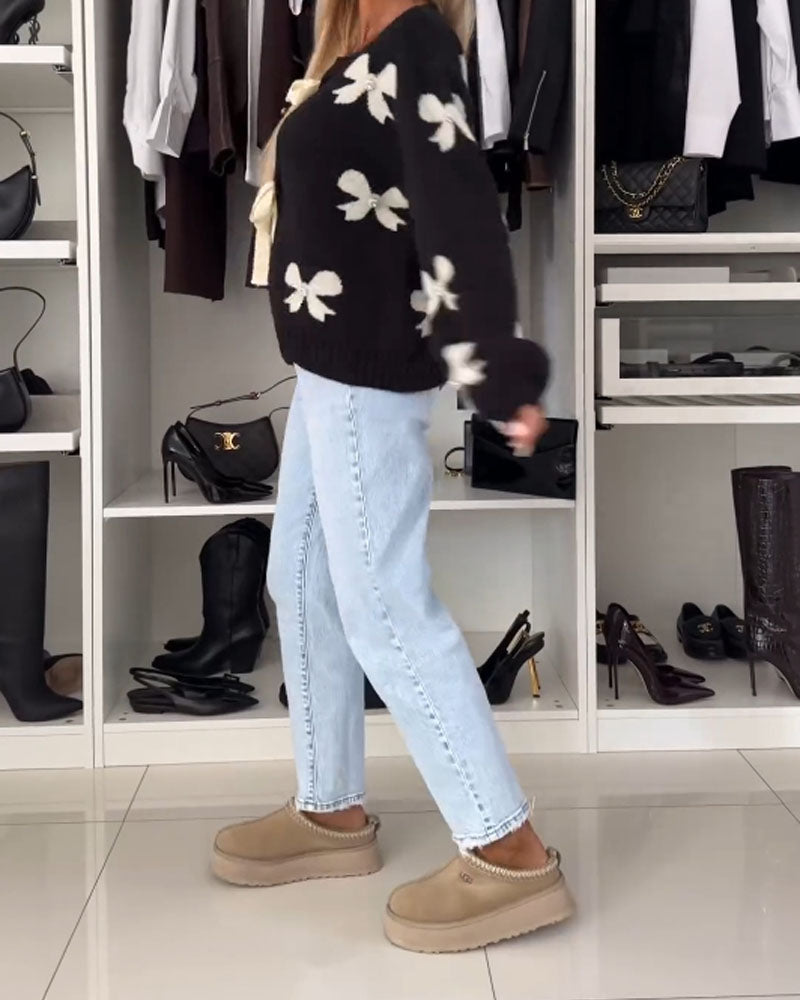 Esmerelle™ - Pearl Ribbon Detail Cardigan