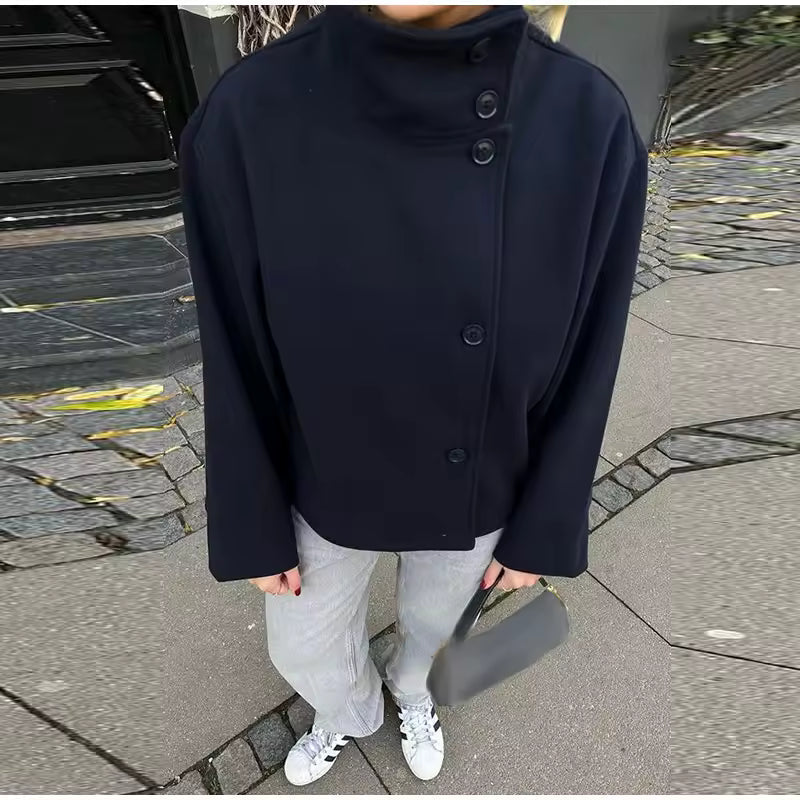 Elvara™ - Luxe Double-Breasted Short Coat