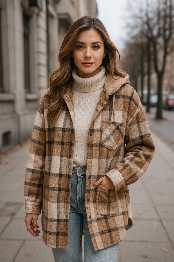 Anna & Rose | Calandre™ | Relaxed Fit Hooded Jacket