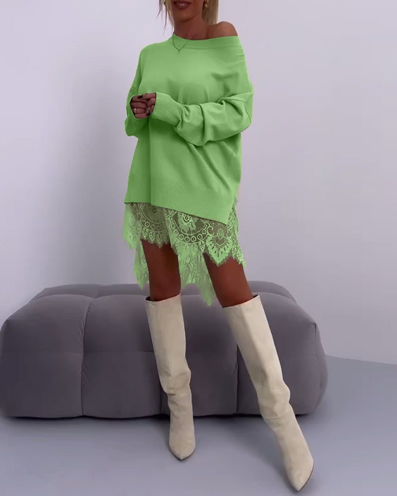 Angelira™ - Off-Shoulder Knit Dress