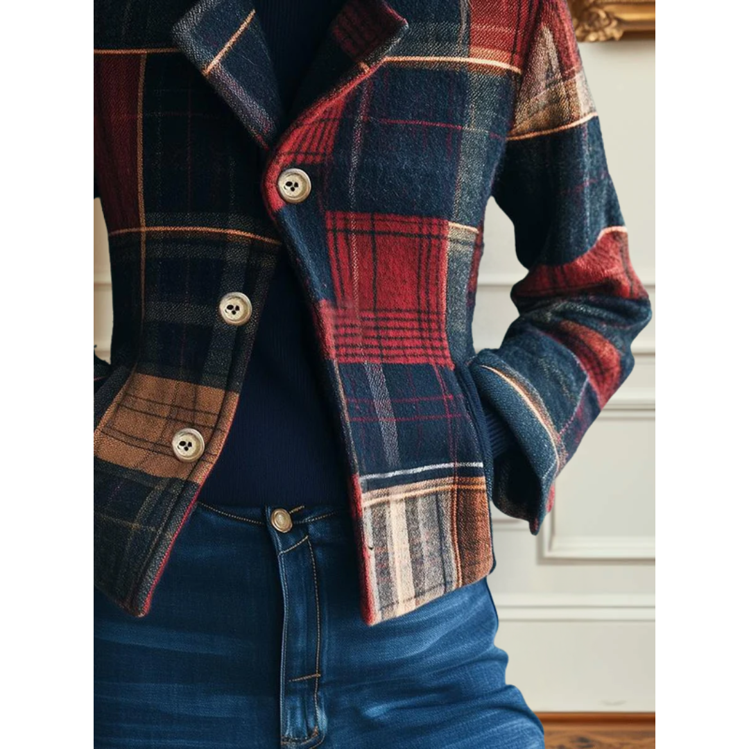 Anna & Rose | Laurayne™ | Classic Plaid Jacket