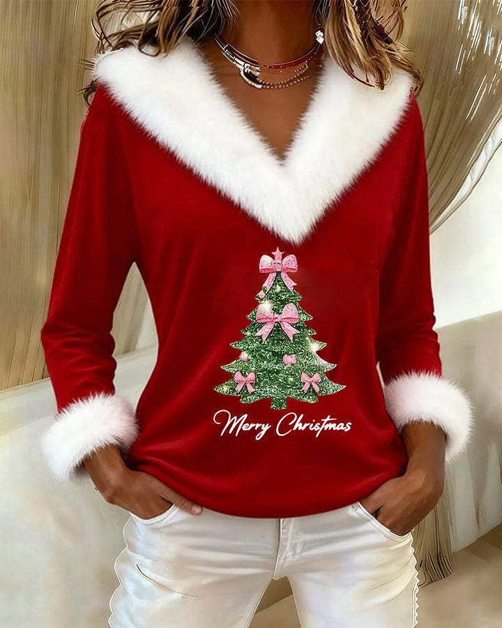 Anna & Rose | Elowynne™ | Festive Faux Fur Holiday Top