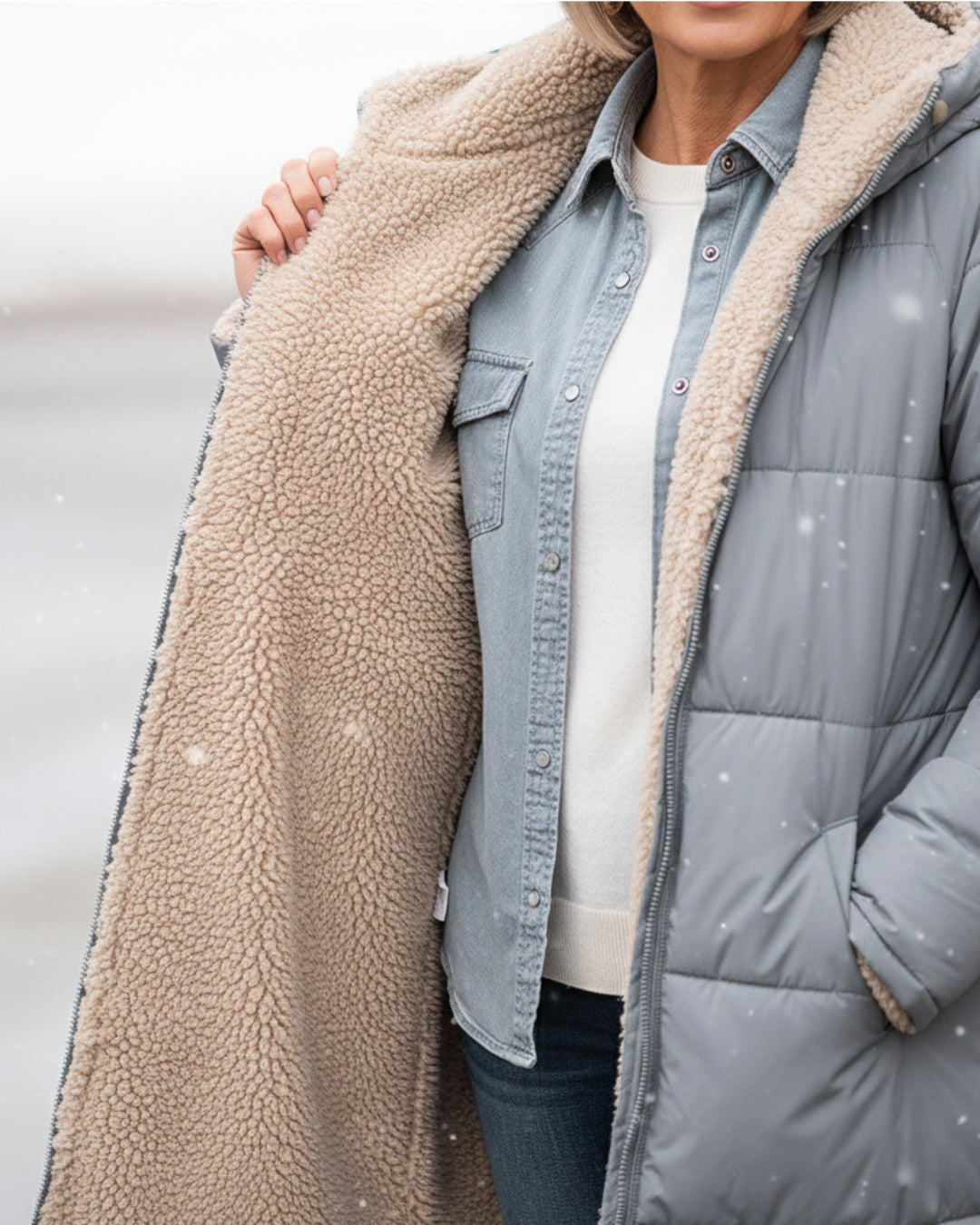 Anna & Rose | Noelle | Cozy Sherpa Winter Coat
