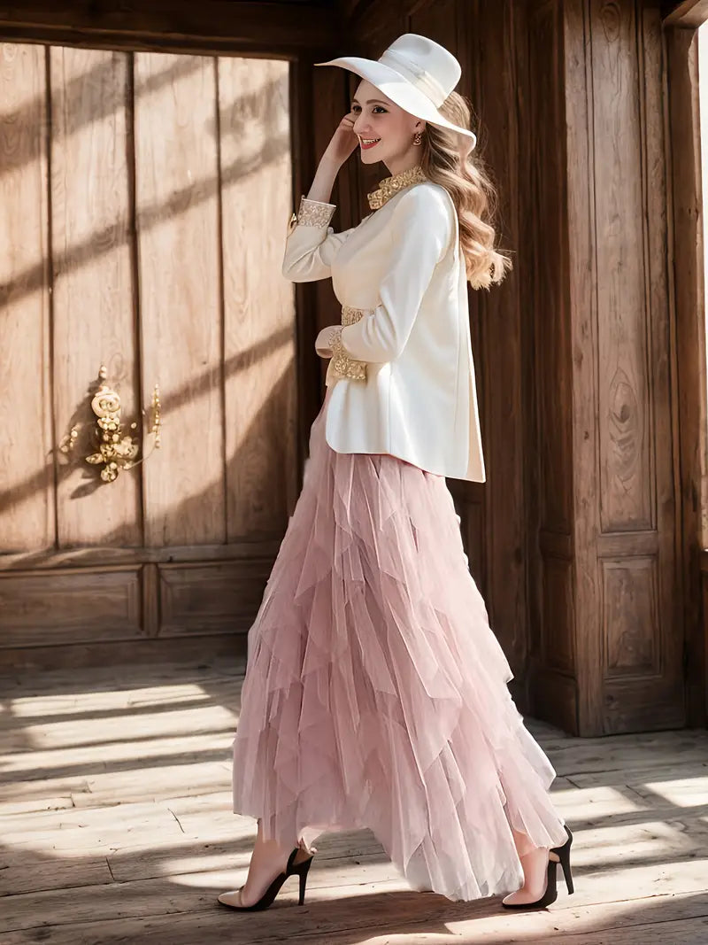 Elara™ - Stylish Mesh Layered Tutu Skirt