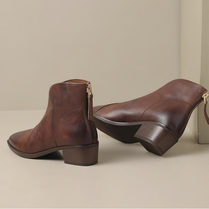 Anna & Rose | Marvella™ | Luxury Low-Heel Ankle Boots