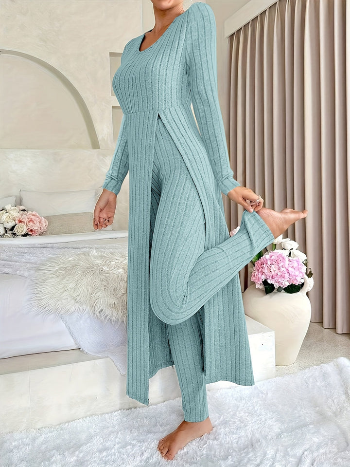 Anna & Rose | Aldea™ | Cozy Two-Piece Ribbed Lounge Set