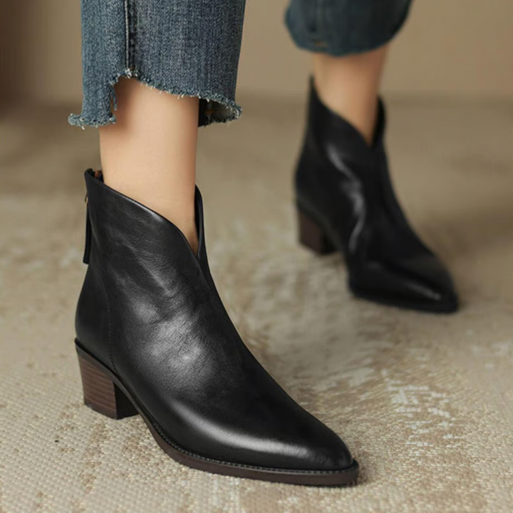 Anna & Rose | Marvella™ | Luxury Low-Heel Ankle Boots