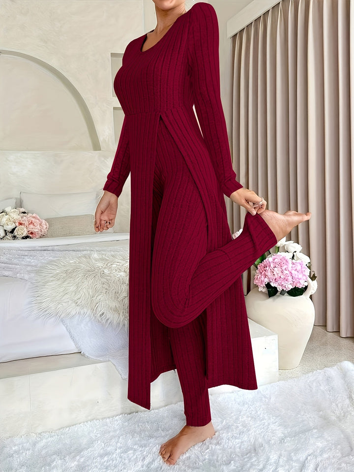 Anna & Rose | Aldea™ | Cozy Two-Piece Ribbed Lounge Set