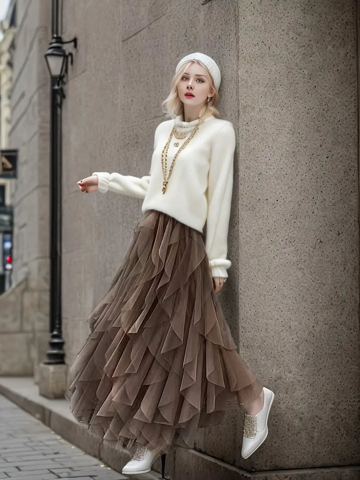 Elara™ - Stylish Mesh Layered Tutu Skirt