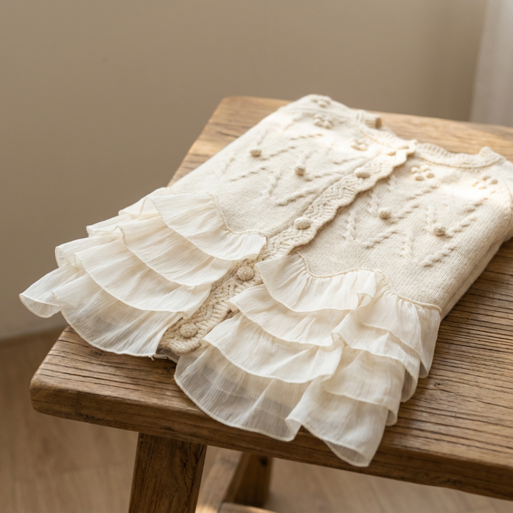 Lunelle - Soft Ruffle Knit Cardigan