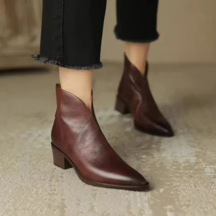 Anna & Rose | Marvella™ | Luxury Low-Heel Ankle Boots