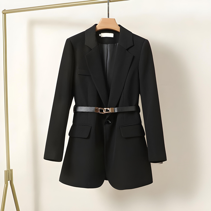 Lizara™ - Waist-Tie Tailored Blazer