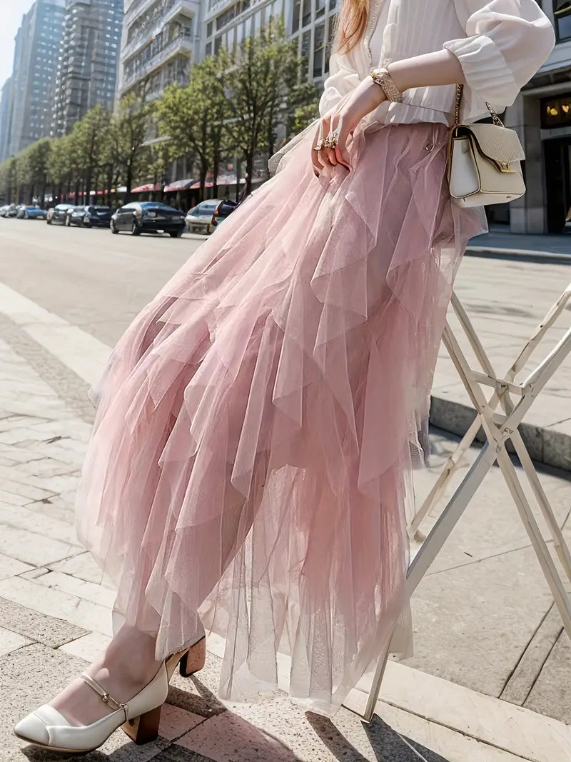 Elara™ - Stylish Mesh Layered Tutu Skirt