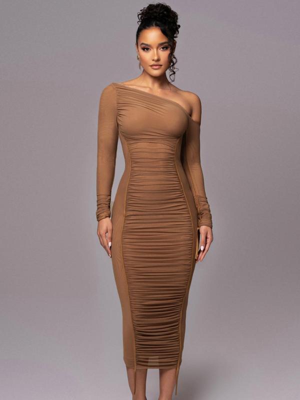 Margelle™ - Striped Asymmetrical Bodycon Dress