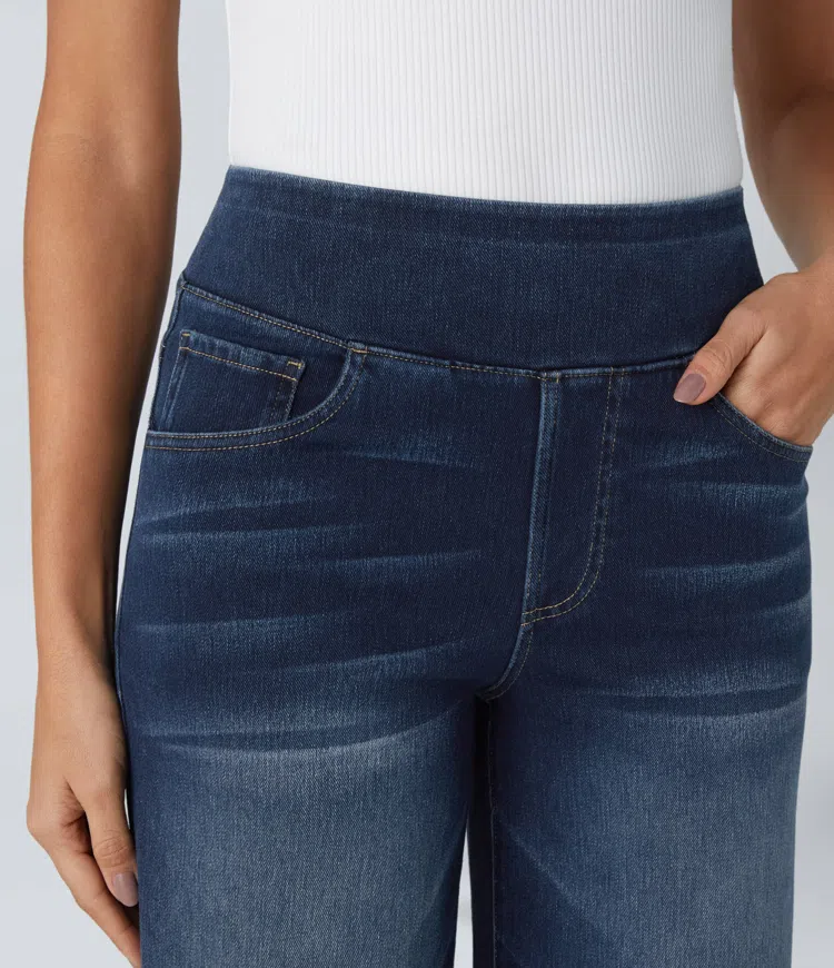 Kirelle™ - Wide-Leg High-Waist Denim Pants