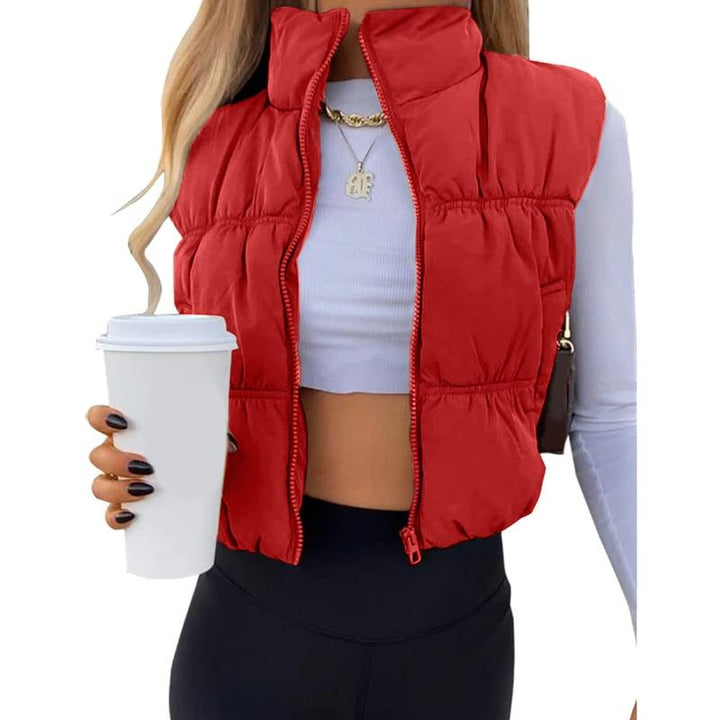 Caralyn™ - Zip-Up Stand Collar Puffer Vest