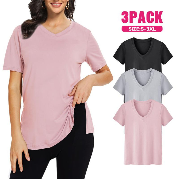 Aurella - Casual Loose Fit Tee Set