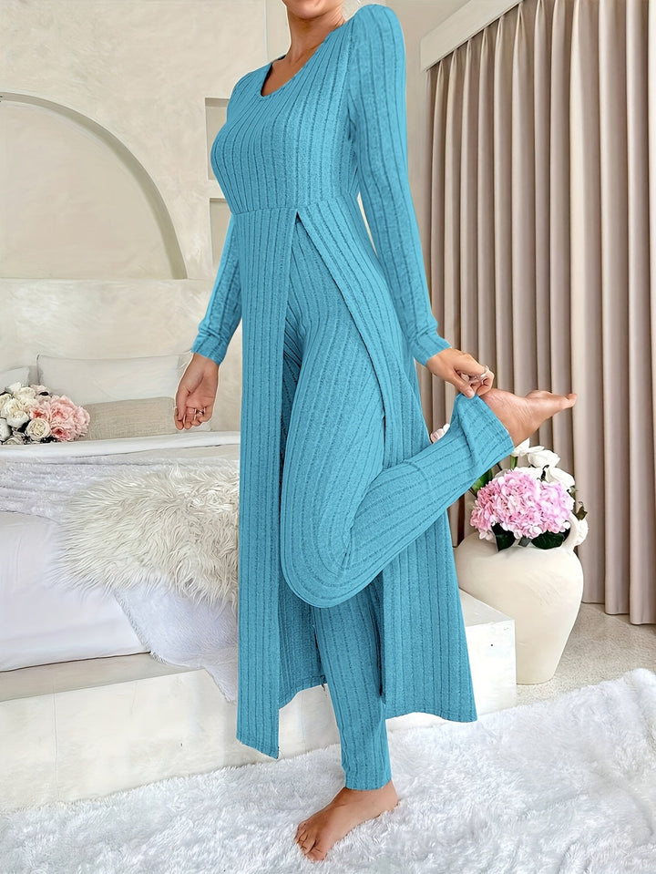 Anna & Rose | Aldea™ | Cozy Two-Piece Ribbed Lounge Set