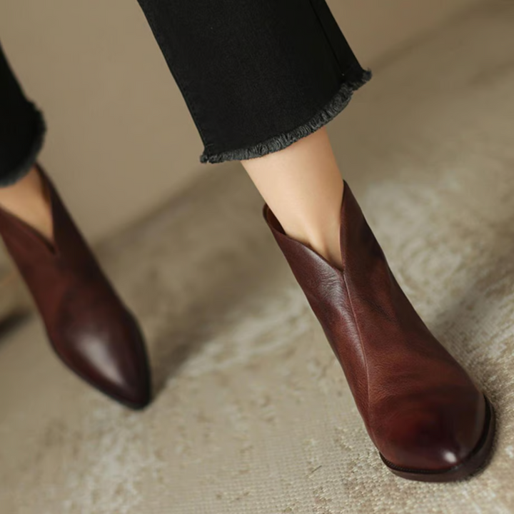 Anna & Rose | Marvella™ | Luxury Low-Heel Ankle Boots