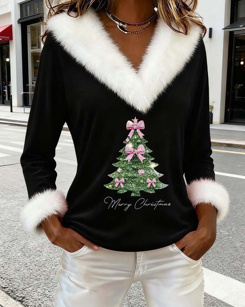 Anna & Rose | Elowynne™ | Festive Faux Fur Holiday Top
