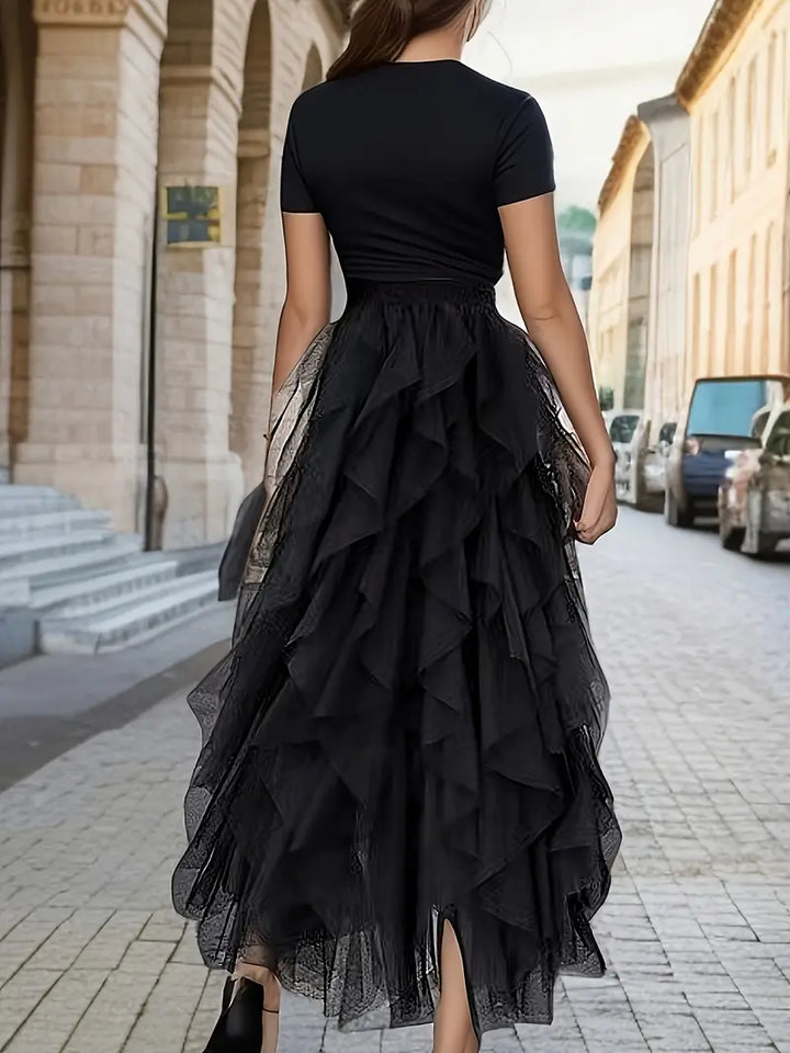 Elara™ - Stylish Mesh Layered Tutu Skirt