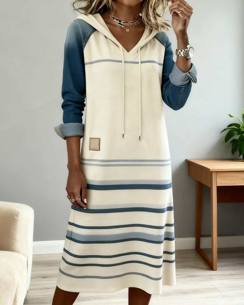 Lirielle – Striped Hooded Dress