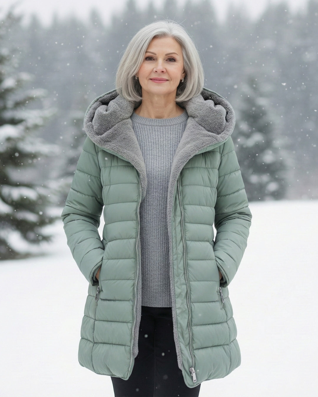Clerelle – Fleece Lined Puffer Coat